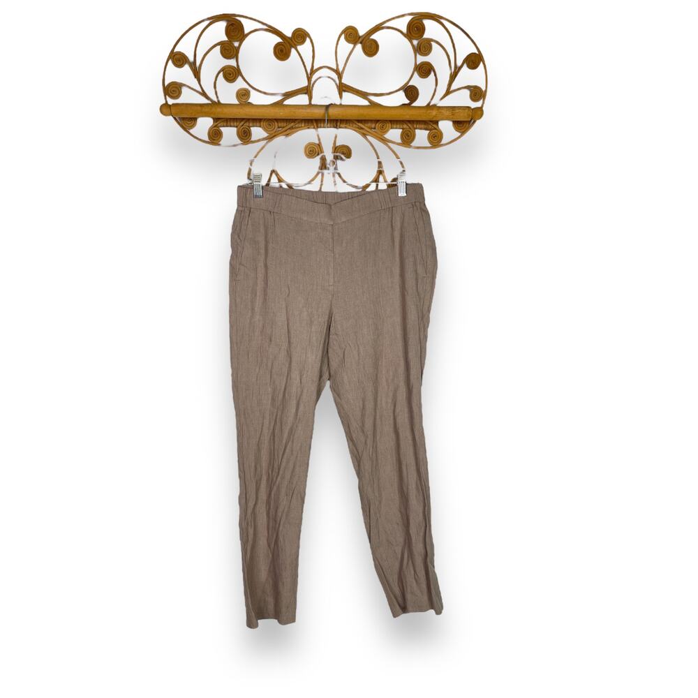 J. Jill linen blend crop pants S